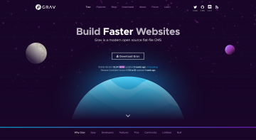 Grav: flat-file CMS.